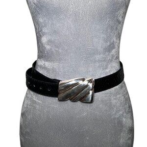 Barry Kieselstein Sterling Buckle Snake Belt